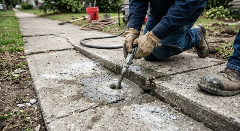 Sidewalk Leveling in San Antonio, TX